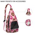 thumbnail image 4 of Cake & Donut Sling Backpack – Delicious Dessert Design Shoulder Bag, Fashionable Water-Resistant Daypack, 4 of 4