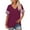 507_Red, variant on V Neck T Shirts for Women Plus Size Short Sleeve Tops Casual Summer Tshirts Loose Fit Tee Short Sleeve Shirts for Women Purple