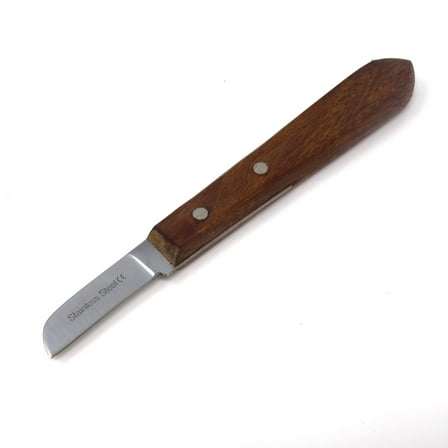 Wooden Handle Carving Tool, Polished Stainless Steel Blade, Shaping Carvers Knife Cutter - 7R