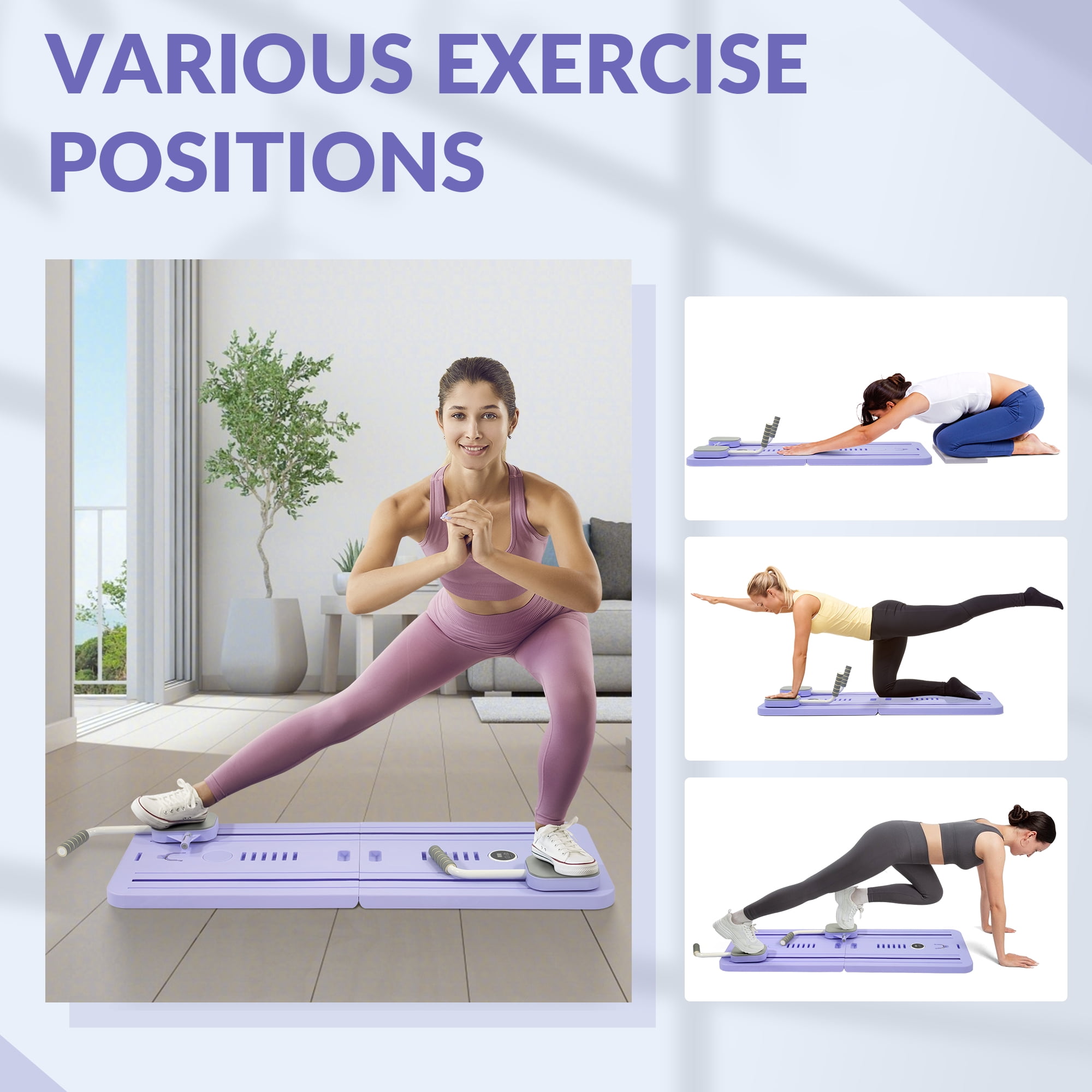 Signature Fitness Home Pilates Trainer – Adjustable Full-Body Exercise Equipment for Core, Abs & Strength, Indoor Fitness