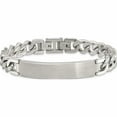 thumbnail image 4 of Stainless Steel Brushed And Polished 8.5In With .5In Ext. Id Bracelet (8.5 X 11) Made In China -Jewelry By Sweet Pea, 4 of 7