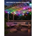 thumbnail image 3 of Guirnalda de luces para exteriores Govee Smart 2 RGBIC de 96 pies con bombillas, 3 of 9