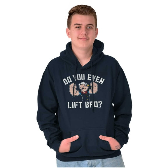Do You Even Lift Bro Popeye Sailor Hoodie Hooded Sweatshirt Men Brisco Brands S