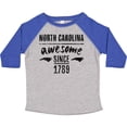 thumbnail image 3 of Inktastic North Carolina Awesome Since 1789 Boys or Girls Toddler T-Shirt, 3 of 5