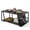 Brown, variant on 2 Tier Rectangle Coffee Table with Storage Shelf and Compartment, Industrial Accent Table for Living Room,Brown