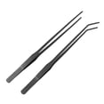 thumbnail image 1 of Pinzas rectas y torcidas de acero inoxidable de 2 piezas Pinzas para plantas acuáticas Alargar las pinzas Herramientas para plantas de acuarios (negro), 1 of 4