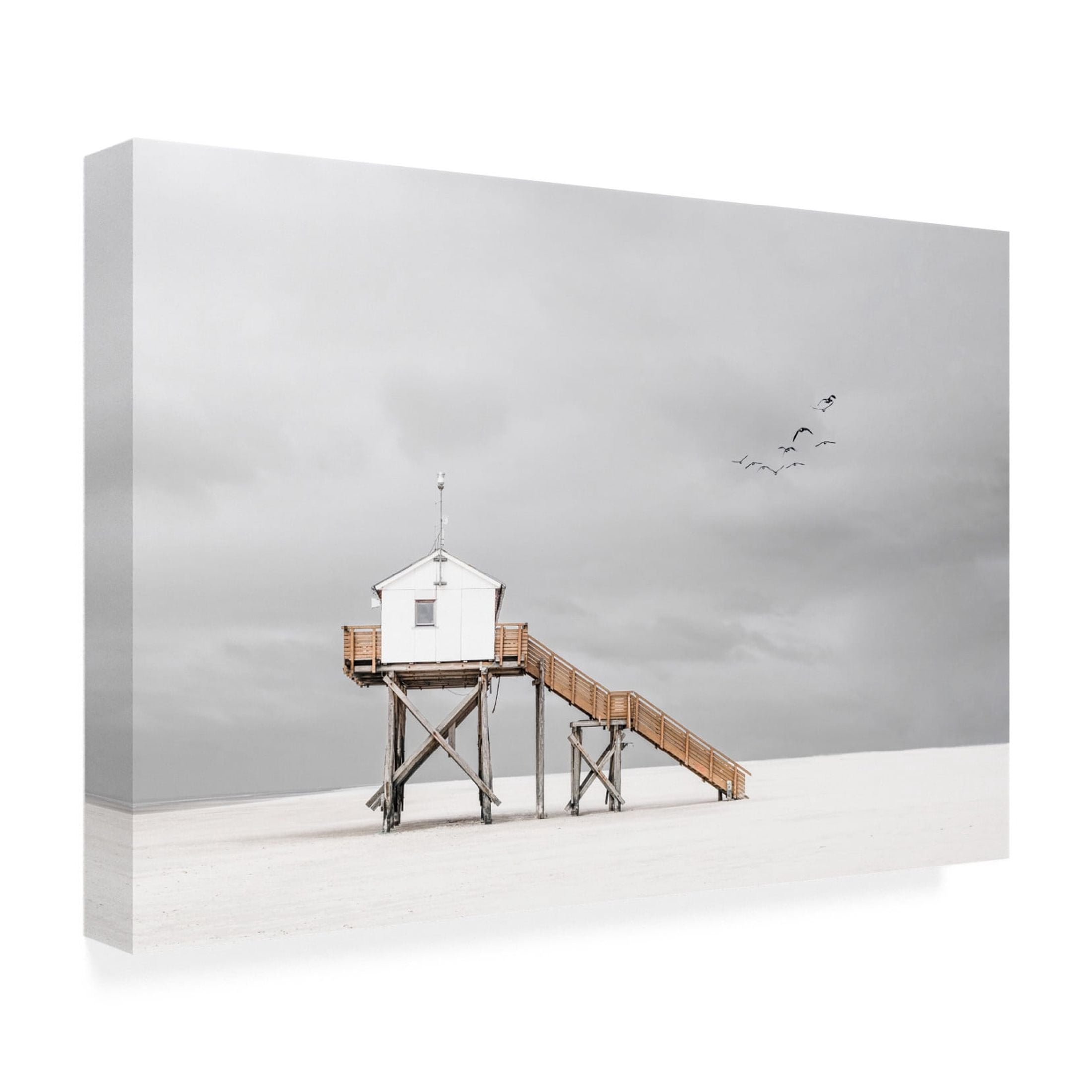 Canvas Wall Art - Rolf Endermann 'On The Beach' Wall Art for Living Room, Bedroom, or Office Décor by Trademark Fine Art - 24 x 16 Inches
