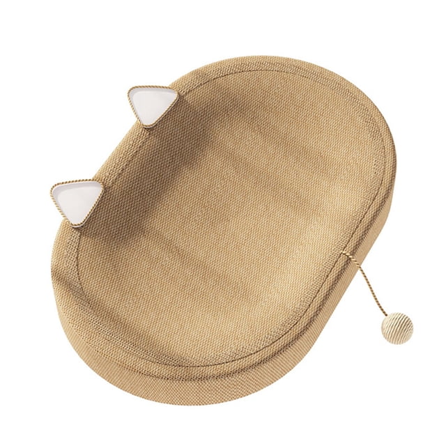 Rascador para gatos, cuenco, mueble versátil, protección para mascotas, cama para dormir para gatitos, nido para pulir , en interiores con orejas