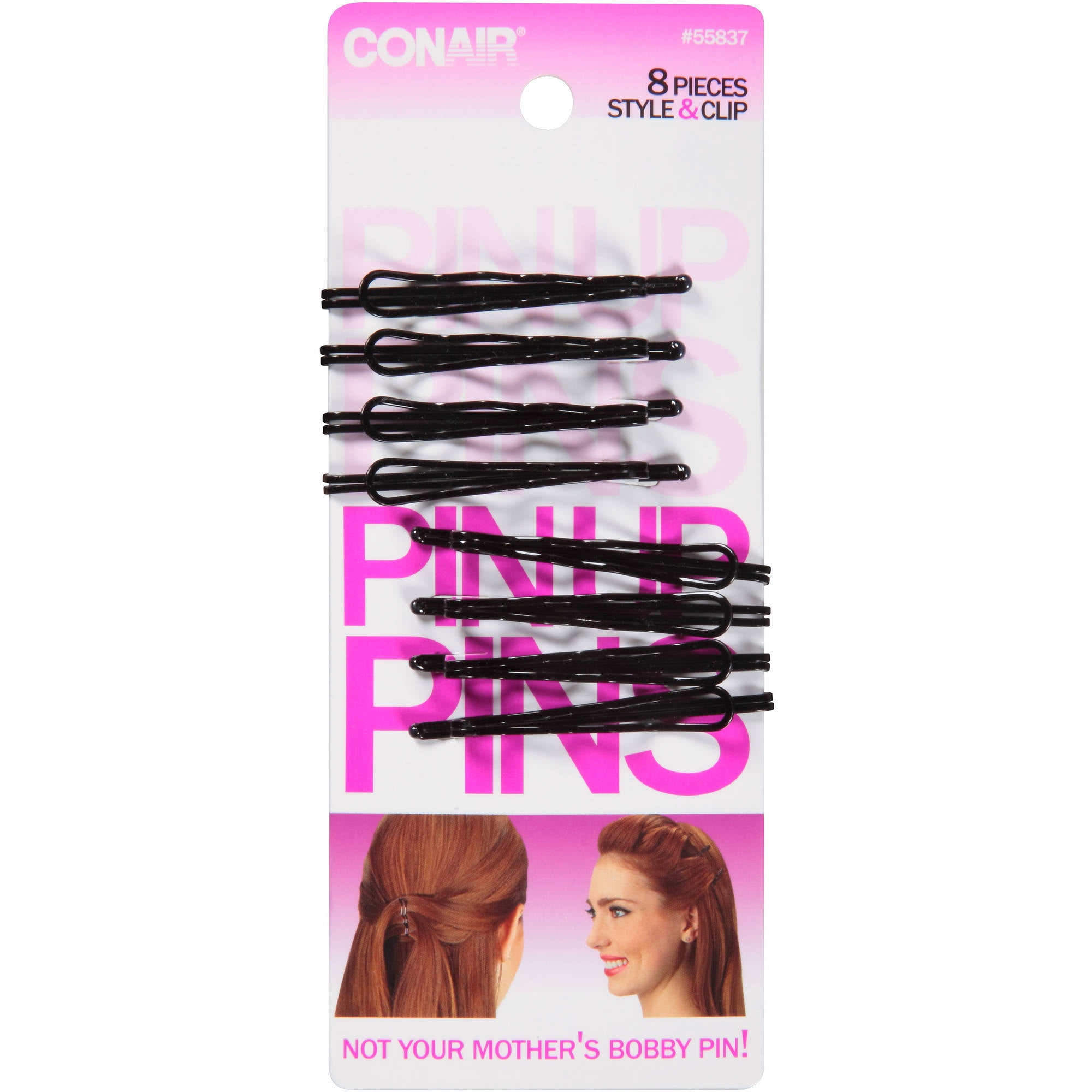 Conair Style Clip Pin Up Pins 55837 8 Count Walmart Com