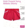 thumbnail image 2 of Girls' Active Shorts - 6 Pack French Terry Athletic Gym Dolphin Shorts (Size: 7-16), 2 of 7