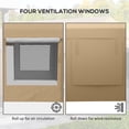 thumbnail image 6 of Outsunny 236.25" x 117" x 104.25" -122" Beige Carport, 6 of 9