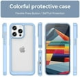thumbnail image 2 of Feishell Clear Case for iPhone 13 Pro 6.1 inch,Shockproof Hybrid Soft TPU Bumper Anti-Scratch Hard Acrylic Back Transparent Slim Phone Case Cover for iPhone 13 Pro,Blue, 2 of 8