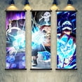 thumbnail image 5 of Póster de Anime ONE PIECE, Sanji, Roronoa Zoro, lienzo, pintura de Luffy, arte de Nami, impresión, decoración de habitación de niños, mural para colgar pergaminos, 5 of 5