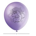 thumbnail image 3 of Afro Unicorn Latex Balloons, 12in, 6ct, 3 of 7