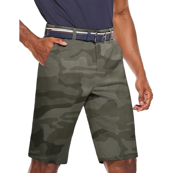 PULI Men’s Golf Shorts 12" Inseam Lightweight Stretch Quick-Dry Hiking Casual Dress Work Hybrid Shorts with Pockets