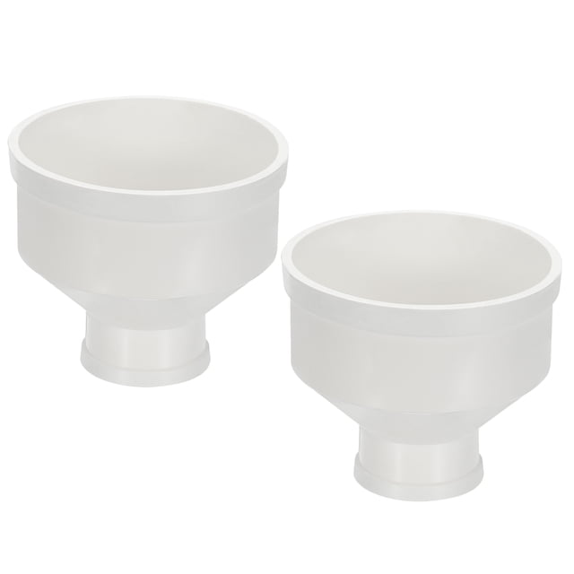 Uxcell Réducteur de Conduit, Adaptateur d'Augmentation de Tuyau en PVC Raccord de Tuyau 4 Pouces à 2 Pouces