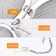 thumbnail image 3 of 2Pcs Stainless Steel Mesh Tea Ball 2.1 Inch Tea Infuser Strainers Tea Strainer Filters Tea Gap Diffuser for Tea, 3 of 5
