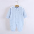 thumbnail image 3 of AJIWYH Onesies,Cotton Romper Jumpsuit, Onesies Girl Blue,3-6 Months, 3 of 3