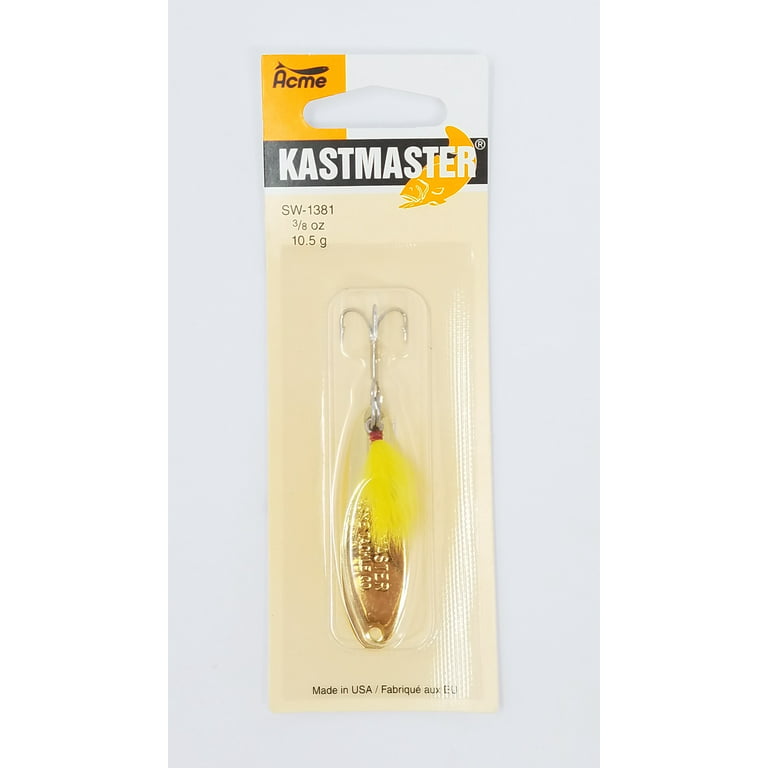  Acme Kastmaster Fishing Lure, Hammered Gold, 3/8 oz