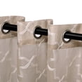 thumbnail image 2 of Embroidered Sheer Two Panel Curtains, 52" x 108", Beige by Blue Nile Mills, 2 of 5