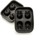 thumbnail image 2 of Smad four holes Ice Cube Trays 3D Skull Food-Grade Silicone Mold Maker Whiskey Cocktails Easy-Release BPA Free for Party, 2 of 6
