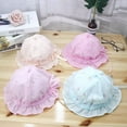 thumbnail image 3 of Newborn Baby Girls Kids Summer Princess Infant Floral Print Sun Cap Cotton Bucket Hat, 3 of 6
