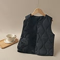 thumbnail image 2 of XXWXYD Boys Girls Thick Cotton Vest, School Winter Warm Outerwear with Velvet Inner Fleec𝖾 𝖫ining, Kids Autumn Windproof Vest, 2 of 7