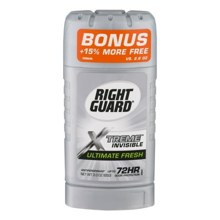 Right Guard Antiperspirant Deodorant Xtreme Invisible Ultimate Fresh, 3.0 OZ