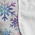 thumbnail image 4 of Winter Microwave Oven Cover, Modern Design Ombre Colored Snowflakes Abstract Motif Christmas Feels, Water Resistant Organizer with Pockets Kitchen, 36" x 12", Pale Blue and Multicolor, by Ambesonne, 4 of 4