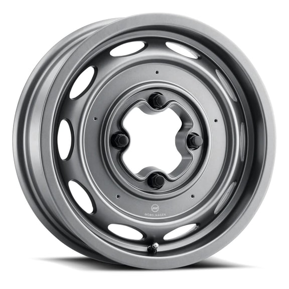 15x4.5 Mobelwagen 430G Race Interceptor Satin Gunmetal Wheel 4x130 (25mm)
