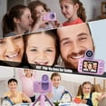 thumbnail image 6 of PURULU Kids Camera with Flip-up Lens for Selfie, HD Digital Camera for Kids 3 4 5 6 7 8 Year Old Girls Birthday Gifts with 32GB SD Card Included, Pink, 6 of 7