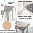 thumbnail image 4 of BH-JJSMGS Kitchen Chair Cushions with Ties,Dining Chair Cushions 18"x17",Chair Pads for Dining Chairs No Slip,Adjustable Detachable Seat Pads for Dining Chairs, 4 of 6
