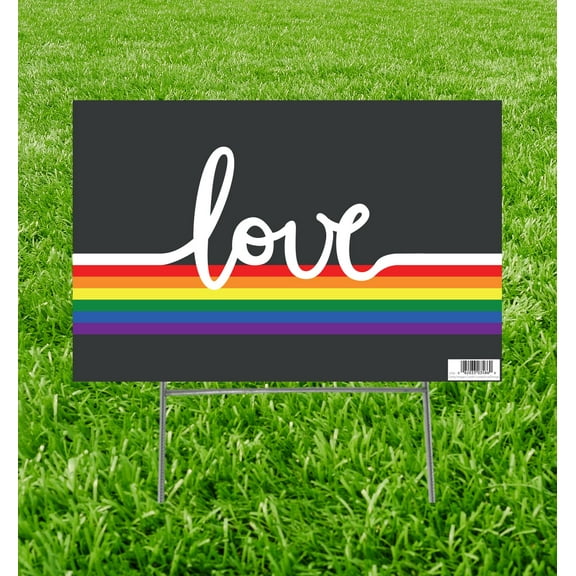 LGBT Love Yard Sign