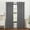 DARK GREY, variant on Eclipse 100% Blackout Curtain, Larissa Solid Grommet Curtain, 63 in Long x 50 in Wide, Textured, Dark Grey