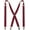 Burgundy, variant on Mens Solid Color Suspender with 4 Clips Adjustable Braces
