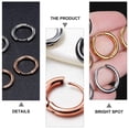 thumbnail image 2 of EeaseMX 4 pares de elegantes pendientes redondos de acero inoxidable para hombre, 2 of 8