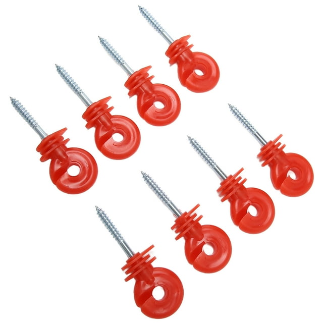 Fence Insulator,50PCS Fence Insulator Screw Electric Fence Wire Insulators Timber Post Insulators Superior Craftsmanship