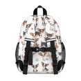 thumbnail image 3 of Chihuahua and Yarn Ball White Pattern Backpack for School, Cute School Bag with Adjustable Shoulder Straps and Padded Back, 15"x11.42"x5.5", 3 of 5