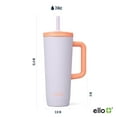 thumbnail image 5 of Ello 24 oz Ultra Clean Stainless Steel Tumbler with Bottle Bag Sling, Flowers, 5 of 8