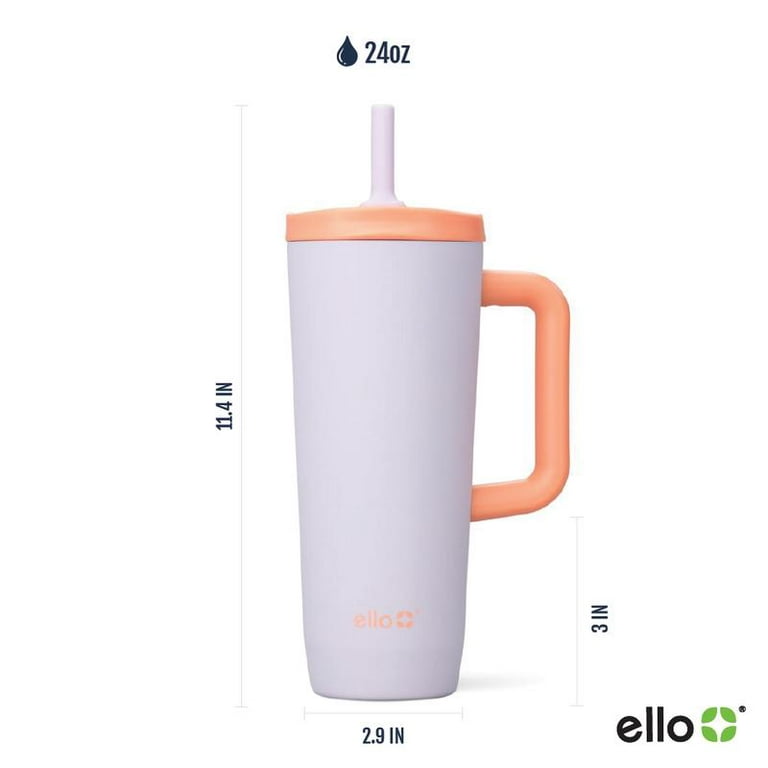 Ello Ultra Clean 24oz Insulated Leak-Proof Lid Tumbler with Sling