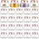 thumbnail image 1 of Frascos de plástico Tessco, paquete de 24 con tapas, 240 ml, rellenables para cosméticos, 1 of 7