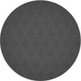 thumbnail image 1 of Ahgly Company Indoor Round Patterned Dark Gray Black Area Rugs, 5' Round, 1 of 6