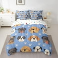 thumbnail image 2 of Castle Fairy Cute Dogs Bedding Comforter Set 7-Piece for Teens Boys Girls,Cartoon Animal King Bedding Sets,Kawaii Pets Ultra Soft Bed Sheets,Breathable Home Decor,Reversible, 2 of 8