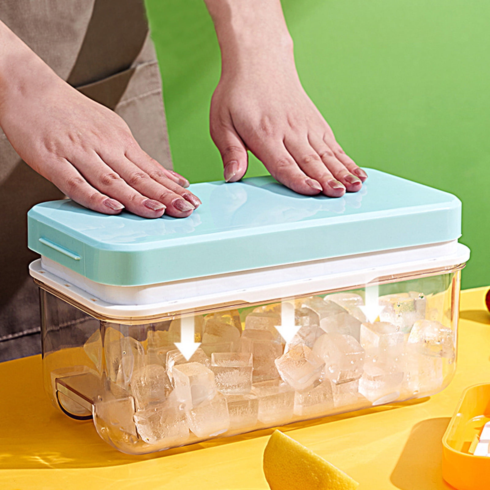 Tahtuvzn Kitchen Gadgets Ice Tray Box Cubes Household Maker Refrigerator Freezer Box, Gifts for Friend