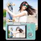 thumbnail image 5 of Cámara digital de selfies con pantalla giratoria de 2.4 pulgadas, enfoque automático, alta definición 1080P, cámara de belleza para selfies, cámara digital de estudiantes con pantalla giratoria - verd, 5 of 6