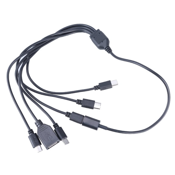 Multi Charging Cable 6 in 1 Type C to USB1 & USB Adapter Cable 47cm/18.5in