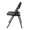 thumbnail image 4 of Hampden Furnishings Ava Collection Comfort Folding Chair, Black, Pack of 4, 4 of 4