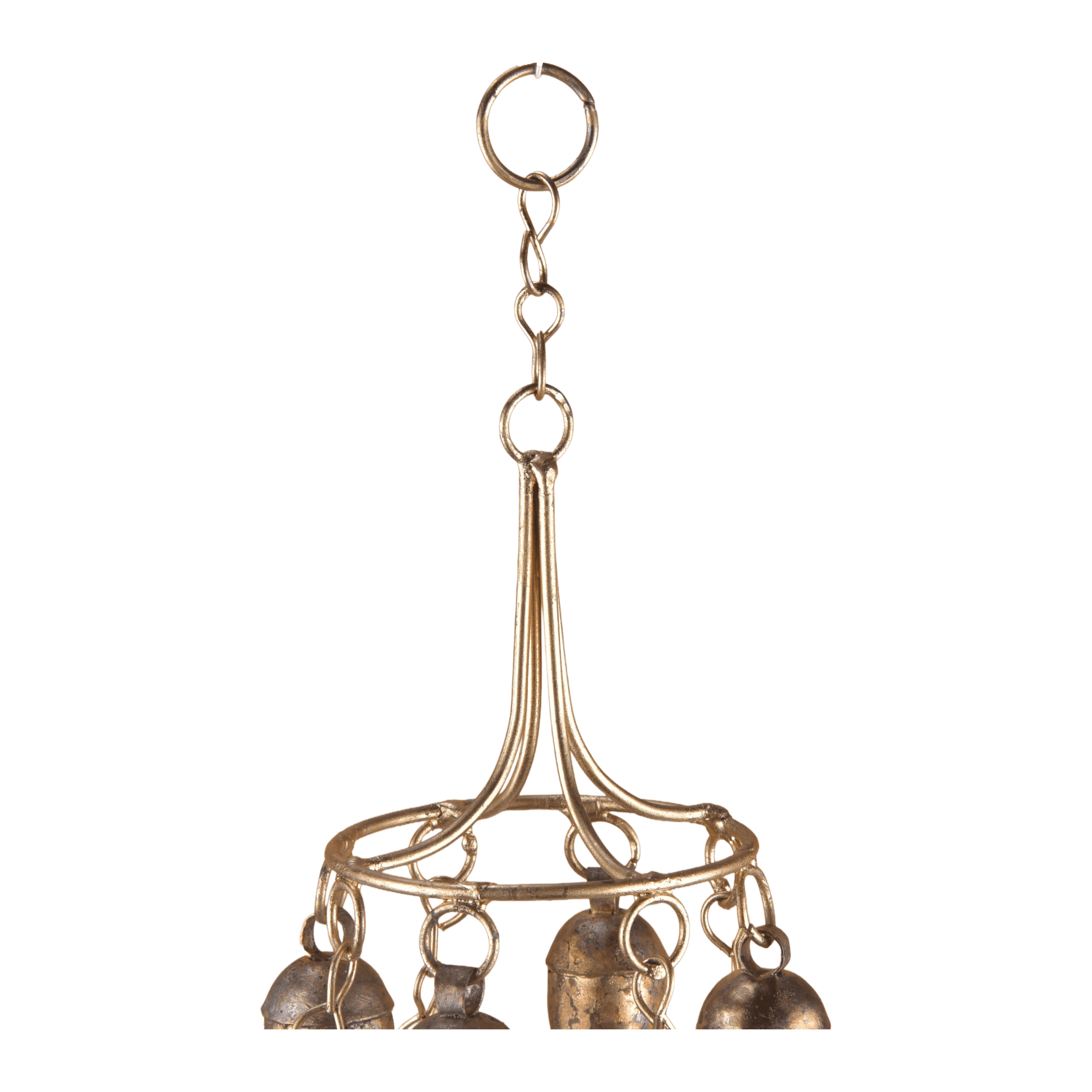 Rustic Wind Chimes for Outside – Handcrafted Tiered Bell Chime with Deep Tone – 16” Copper Coated Bronze Finish Metal Wind Chime for Garden Decor, Porch, Yard, Patio – Farmhouse Outdoor Decoration