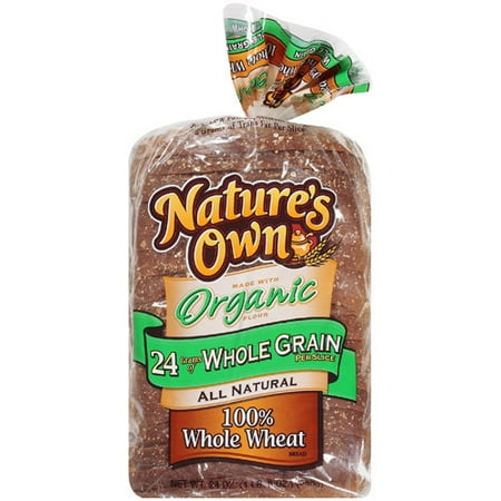 Nature's Own: All Natural 100% Whole Wheat Bread, 24 Oz