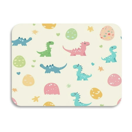 

Dish Drying Mat Diatomite Kitchen Mats Counter Absorbent Dish Pad Drainer Rack Cartoon Dinosaurs and Eggs